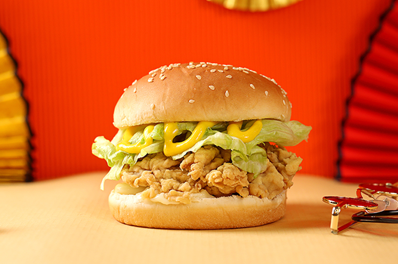 凡仔招牌辣汉堡