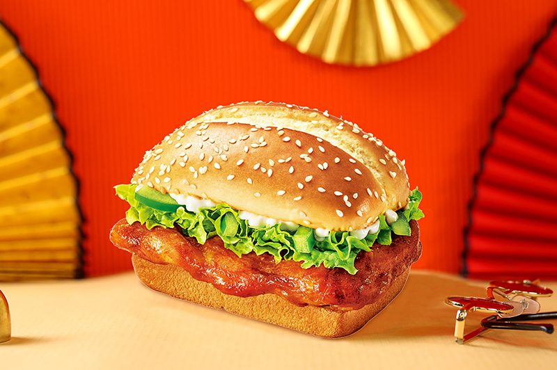 奥尔良烤鸡腿堡(不辣)